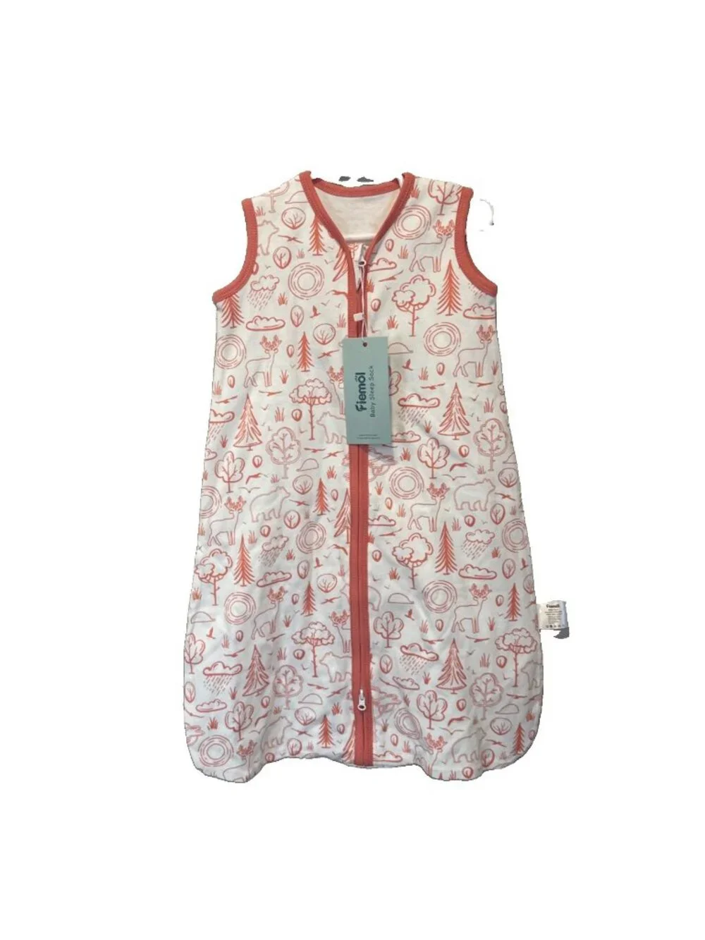 FIEMOL Baby Sleep Sack 0-6 Month Short Sleeve Baby Wearable Blanket NWT Cotton
